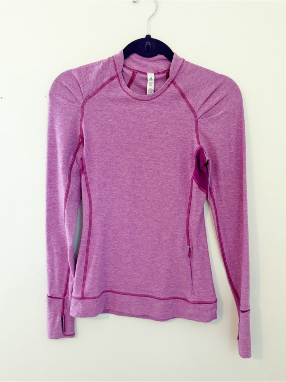 Women’s Long-Sleeve Performance Top in Heather Pink lululemon 4